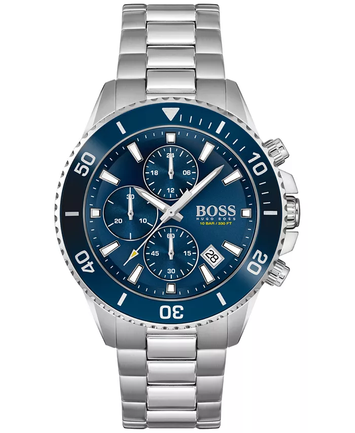 Мужские часы Admiral Chronograph на стальном браслете 45mm Hugo Boss
Мужские часы Admiral Chronograph на стальном браслете 45mm Hugo Boss