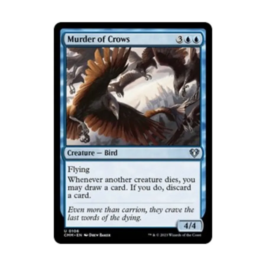 CCG Убийство ворон (U), MTG - Commander Masters
CCG Убийство ворон (U), MTG - Commander Masters