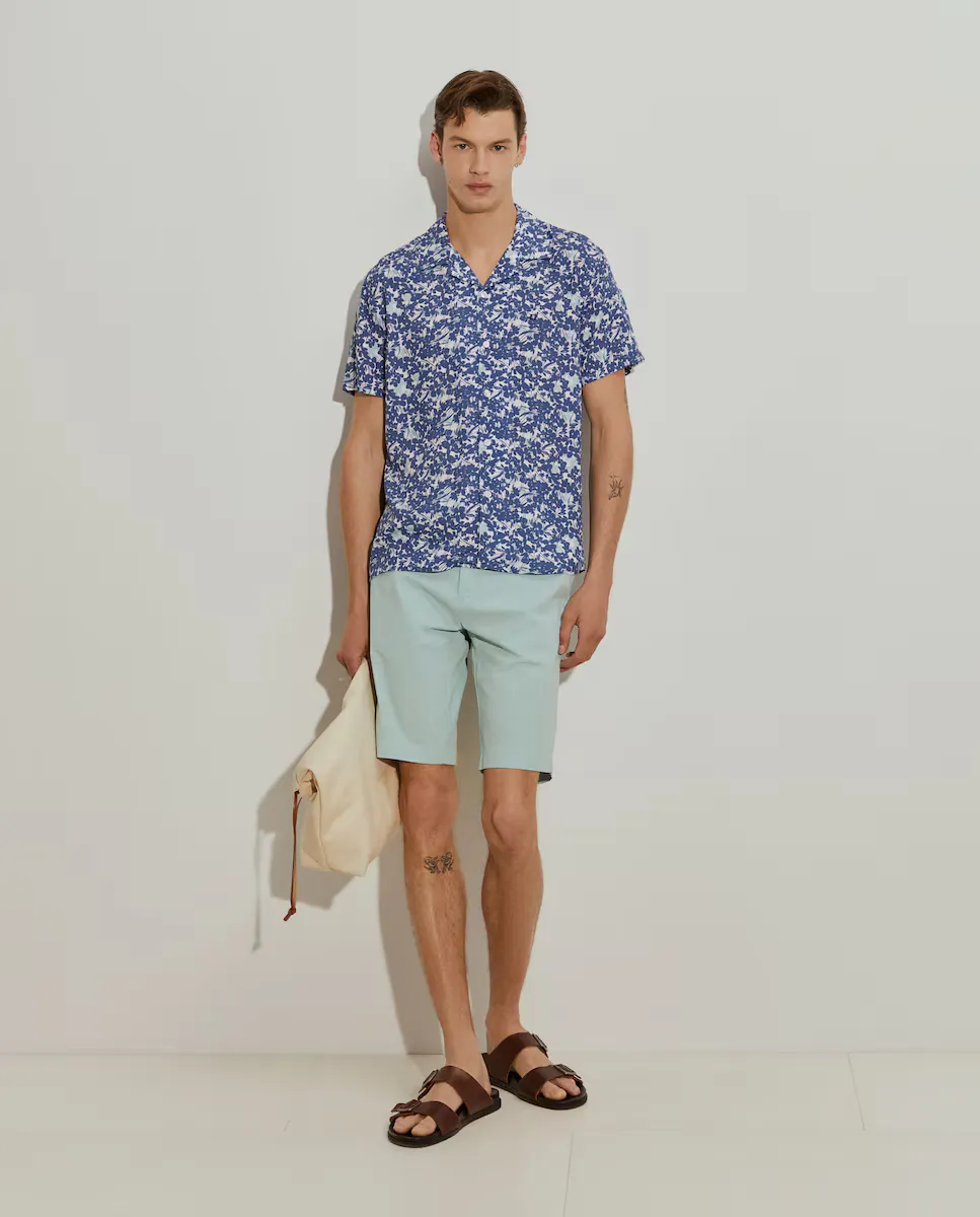 Мужские хлопковые шорты-бермуды Lion of Porches, светло-голубой
Мужские хлопковые шорты-бермуды Lion of Porches, светло-голубой