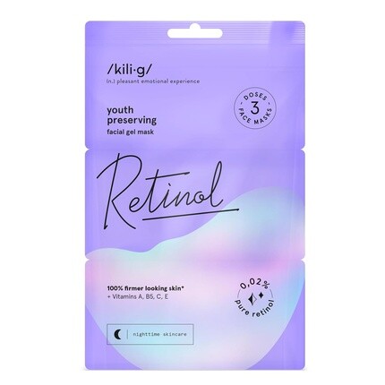 KILIG RETINOL Маска-гель для лица с ретинолом Ночной уход для эффективного ухода за молодой кожей Упругая, свежая, обновленная кожа Содержит витамины A B5 CE 3x7 мл
KILIG RETINOL Маска-гель для лица с ретинолом Ночной уход для эффективного ухода за молодой кожей Упругая, свежая, обновленная кожа Содержит витамины A B5 CE 3x7 мл