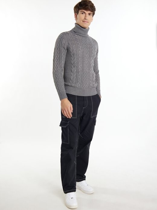 Свитер косой вязки Mo, серый
Свитер косой вязки Mo, серый