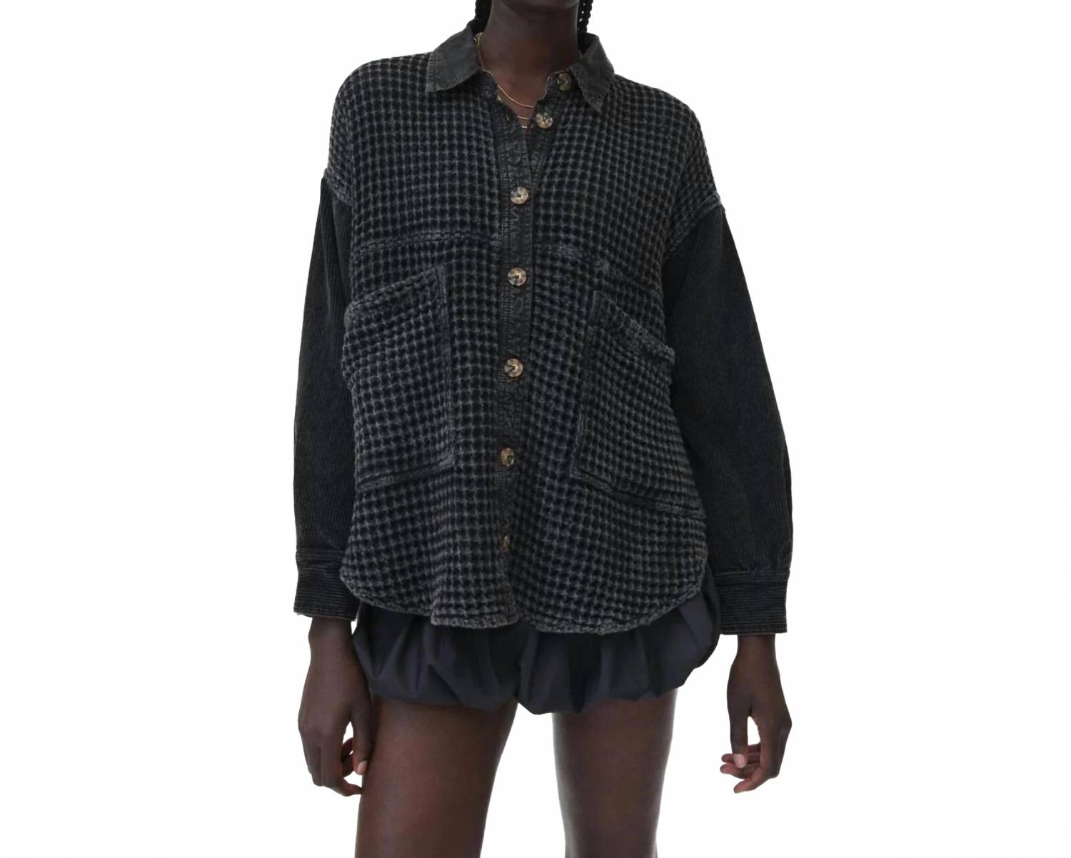 Easel Куртка-рубашка Zola Waffle Shirt Jacket, темно-черный цвет
Easel Куртка-рубашка Zola Waffle Shirt Jacket, темно-черный цвет