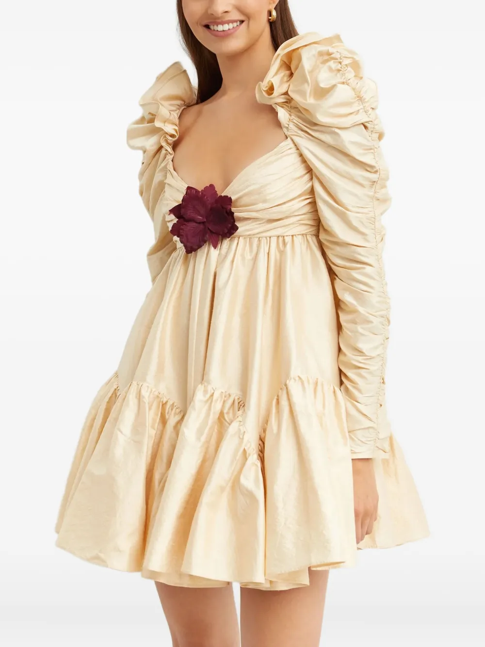 Платье из шелка с оборками Broszka Zimmermann, бежевый
Платье из шелка с оборками Broszka Zimmermann, бежевый