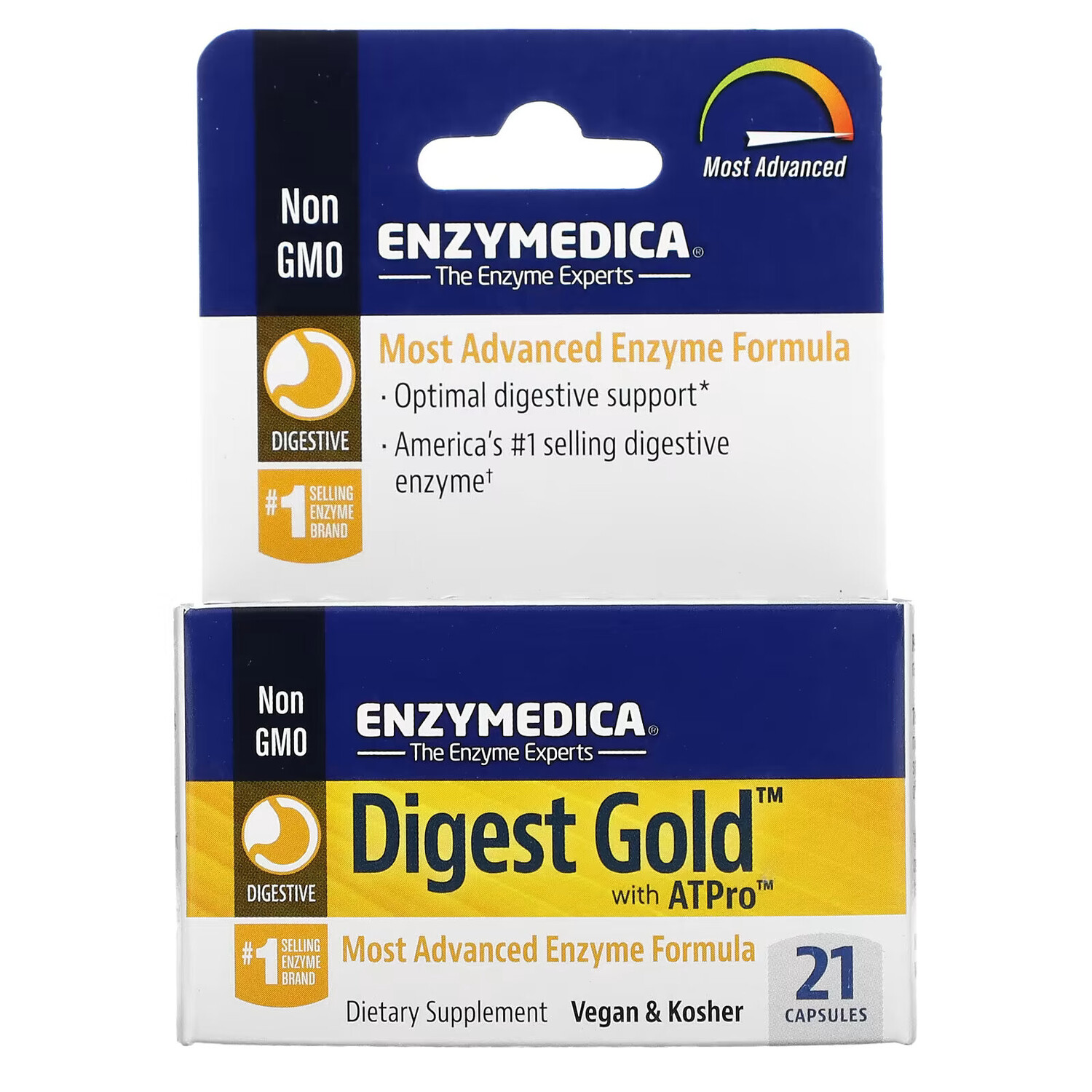 Enzymedica, Digest Gold с ATPro, добавка с пищеварительными ферментами, 21 капсула
Enzymedica, Digest Gold с ATPro, добавка с пищеварительными ферментами, 21 капсула