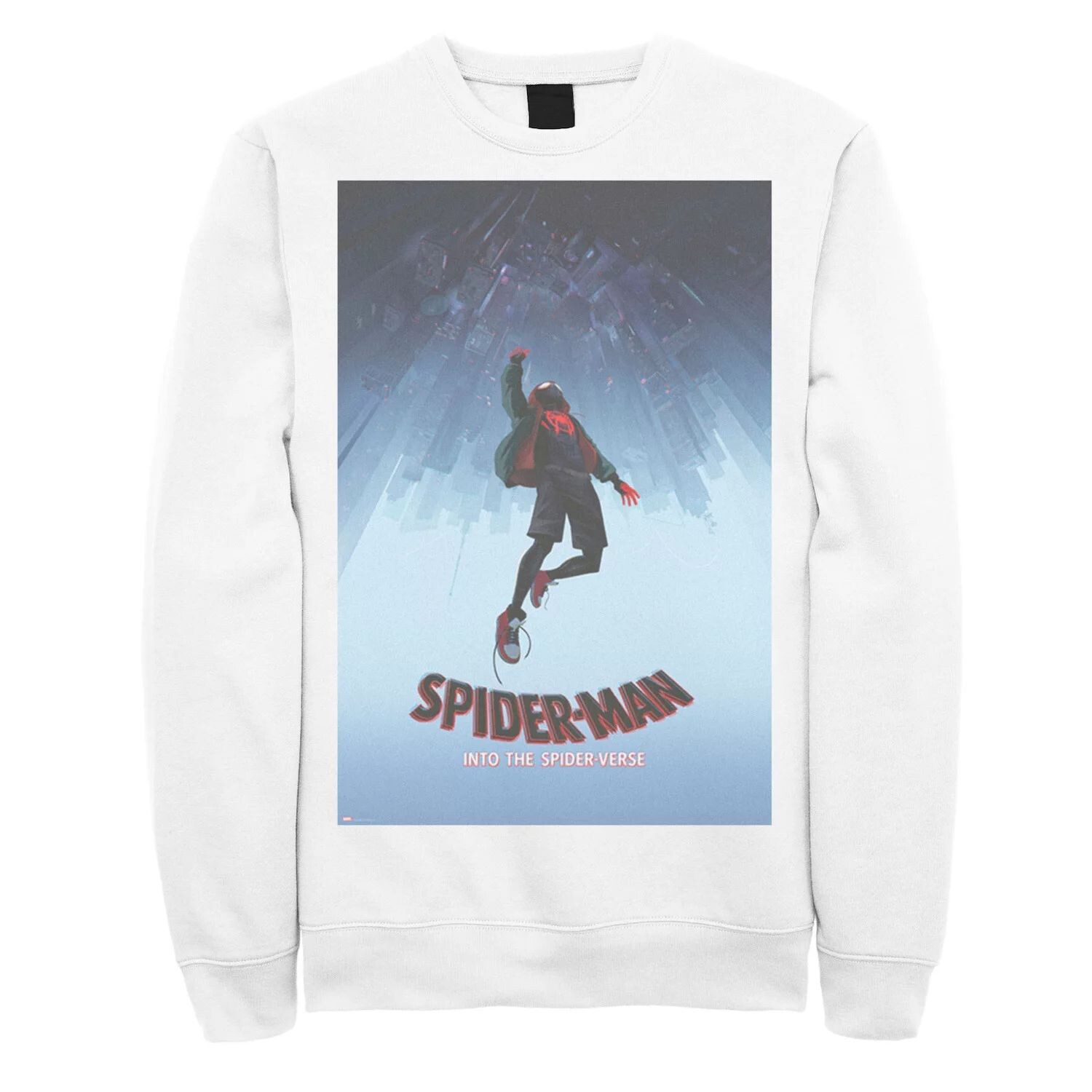 Мужской флисовый пуловер с изображением Marvel Spiderverse Upside Down City и плакатом
Мужской флисовый пуловер с изображением Marvel Spiderverse Upside Down City и плакатом