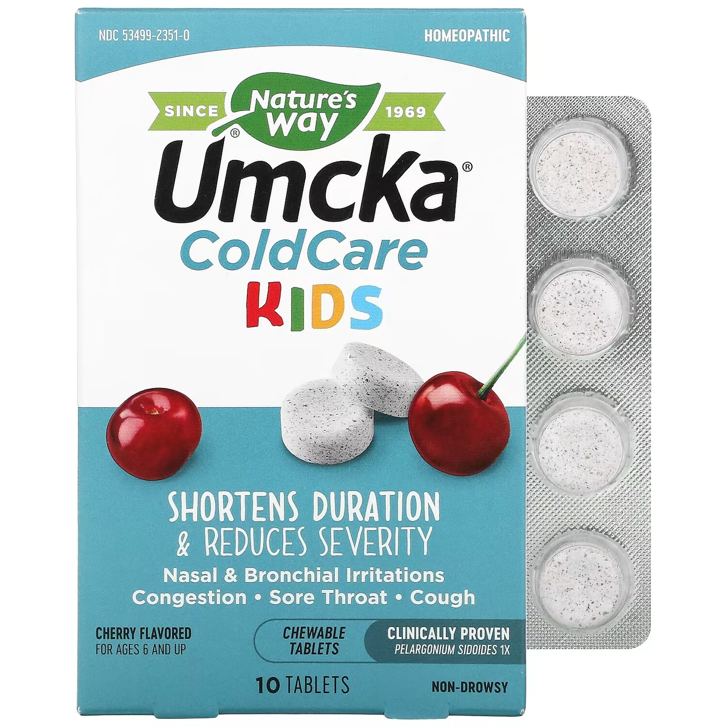 Таблетки от Боли в Горле для детей Nature's Way Umcka ColdCare, вишня, 10 жевательных таблеток
Таблетки от Боли в Горле для детей Nature's Way Umcka ColdCare, вишня, 10 жевательных таблеток