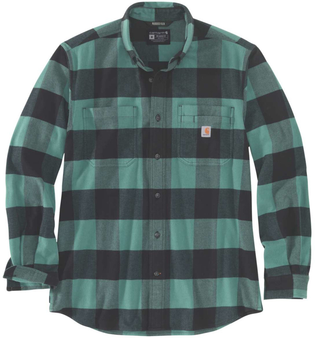 Рубашка Carhartt Midweight Flannel Plaid, зеленый 
Рубашка Carhartt Midweight Flannel Plaid, зеленый