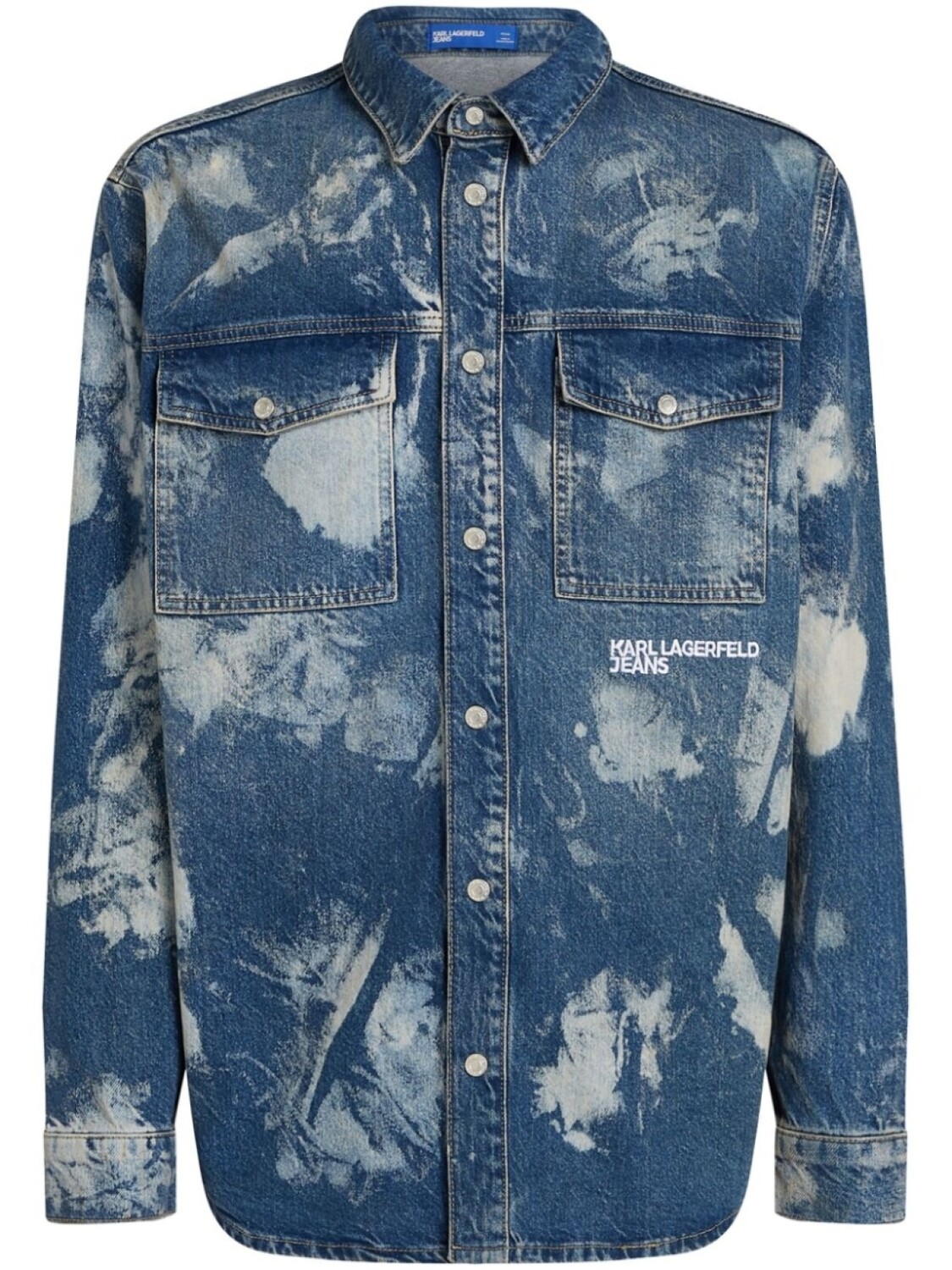 Выбеленная рубашка из переработанного хлопка Karl Lagerfeld Jeans, синий
Выбеленная рубашка из переработанного хлопка Karl Lagerfeld Jeans, синий