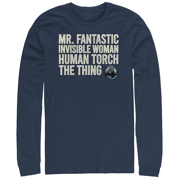 Футболка с длинным рукавом с принтом участников Фантастической четверки Big & Tall Marvel
Футболка с длинным рукавом с принтом участников Фантастической четверки Big & Tall Marvel