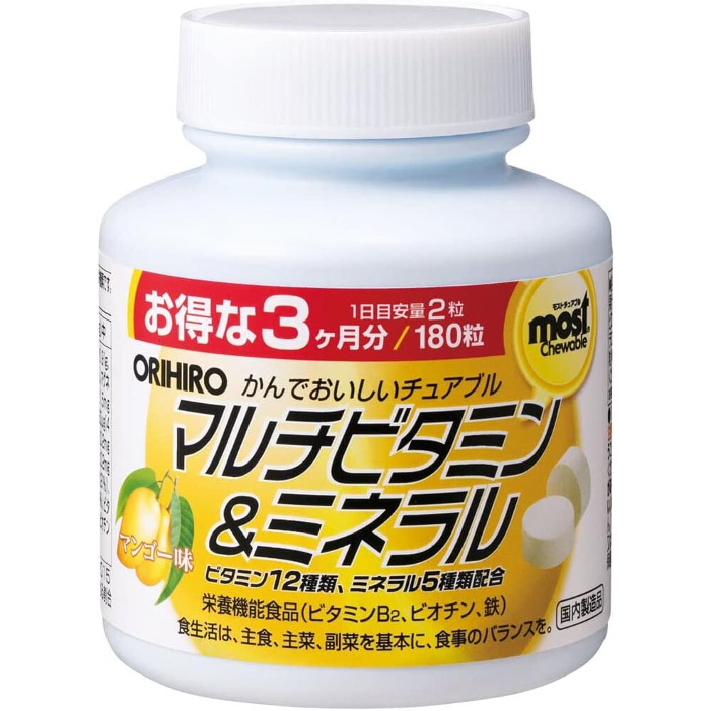 Мультивитамины и минералы Orihiro со вкусом манго, 180 капсул
Мультивитамины и минералы Orihiro со вкусом манго, 180 капсул