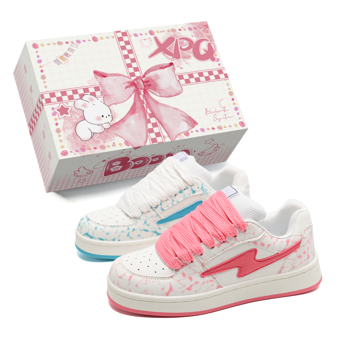 XPQ Износостойкие скейтерские кросcовки низкие унисекс синий розный микс (бокс), цвет Blue Pink Mismatched (Box) 
XPQ Износостойкие скейтерские кросcовки низкие унисекс синий розный микс (бокс), цвет Blue Pink Mismatched (Box)