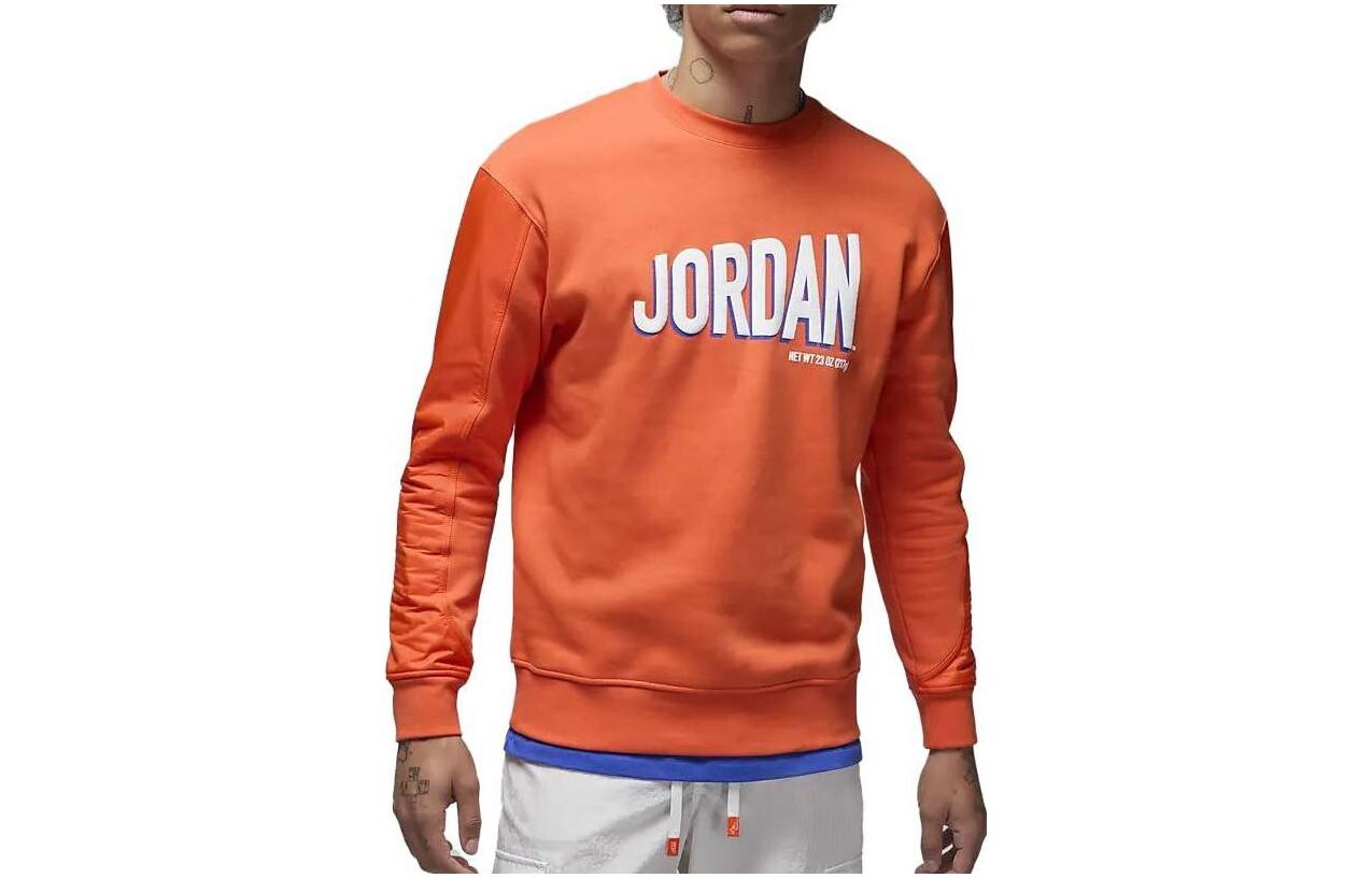 Свитшот Flight MVP с круглым вырезом из флиса и графикой Jordan, оранжевый 
Свитшот Flight MVP с круглым вырезом из флиса и графикой Jordan, оранжевый