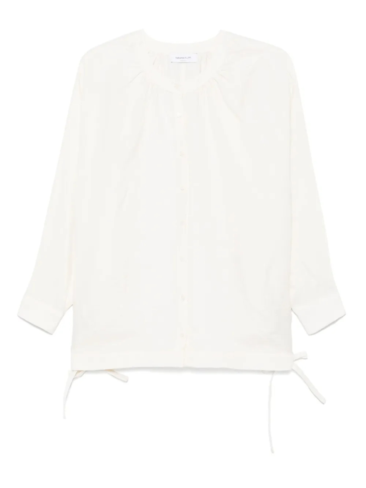 Блузка со сборками Fabiana Filippi, нейтральный 
Блузка со сборками Fabiana Filippi, нейтральный