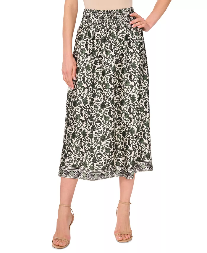 Женская юбка с цветочным принтом и присборенной талией Vince Camuto, зеленый
Женская юбка с цветочным принтом и присборенной талией Vince Camuto, зеленый