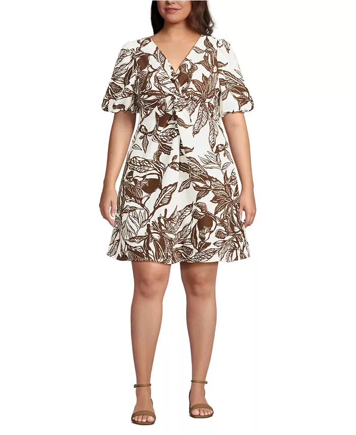 Женское льняное платье выше колена с рукавами-фонариками Lands' End, белый
Женское льняное платье выше колена с рукавами-фонариками Lands' End, белый