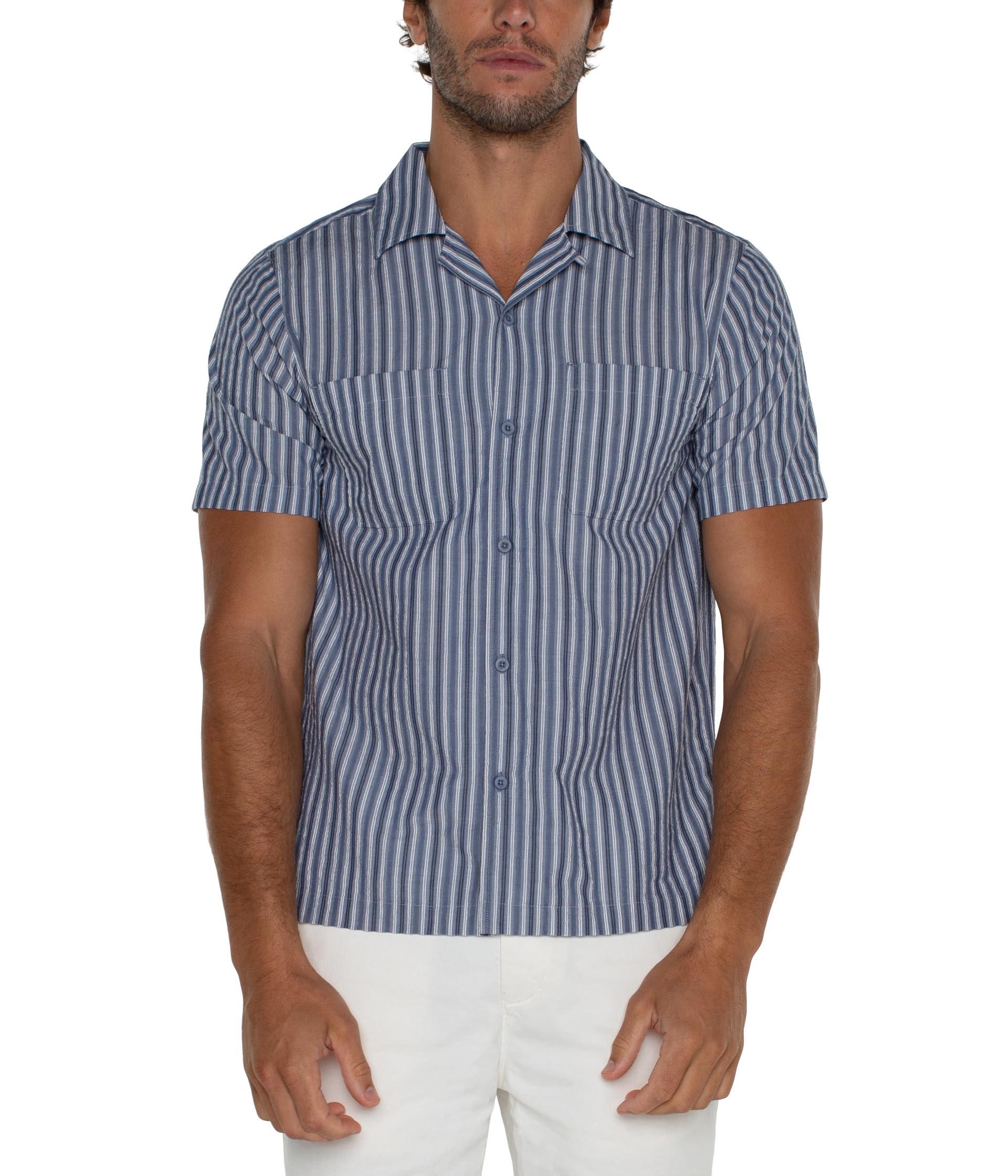 Рубашка Liverpool Los Angeles Short Sleeve Button Up Camp Shirt, Blue/White/Multi
Рубашка Liverpool Los Angeles Short Sleeve Button Up Camp Shirt, Blue/White/Multi