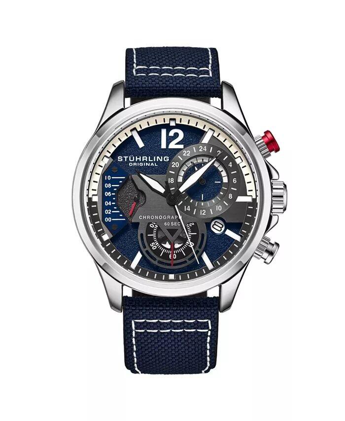 Мужские японские кварцевые хронографы, модель 4029, часы с кожаным ремешком Stuhrling, синий
Мужские японские кварцевые хронографы, модель 4029, часы с кожаным ремешком Stuhrling, синий