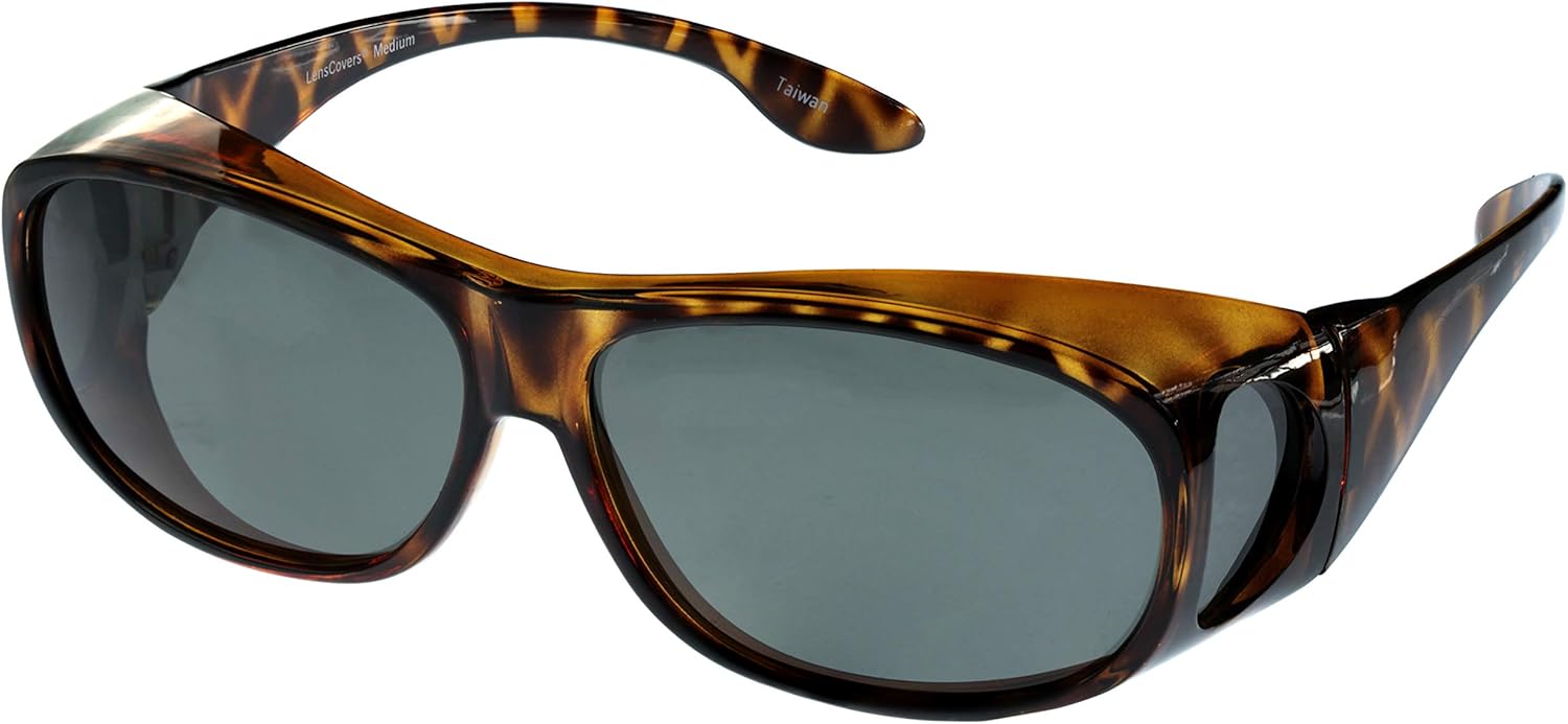 Солнцезащитные очки LensCovers с поляризованными линзами и обтекаемой формой | Надеваются поверх солнцезащитных очков | Надеваются поверх обычных очков, Medium Tortoise Frame With Smoke Lens
Солнцезащитные очки LensCovers с поляризованными линзами и обтекаемой формой | Надеваются поверх солнцезащитных очков | Надеваются поверх обычных очков, Medium Tortoise Frame With Smoke Lens
