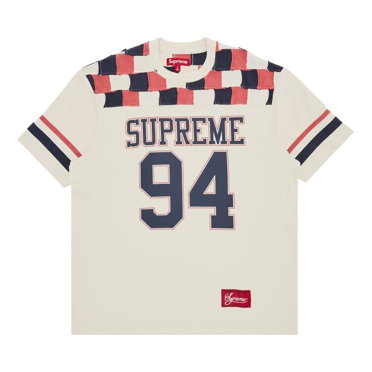 Майка Supreme Patchwork Yoke Football Top, цвет Stone
Майка Supreme Patchwork Yoke Football Top, цвет Stone