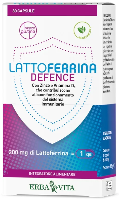 Erba Vita Lactoferrina Defense 30 капсул для иммунной системы
Erba Vita Lactoferrina Defense 30 капсул для иммунной системы