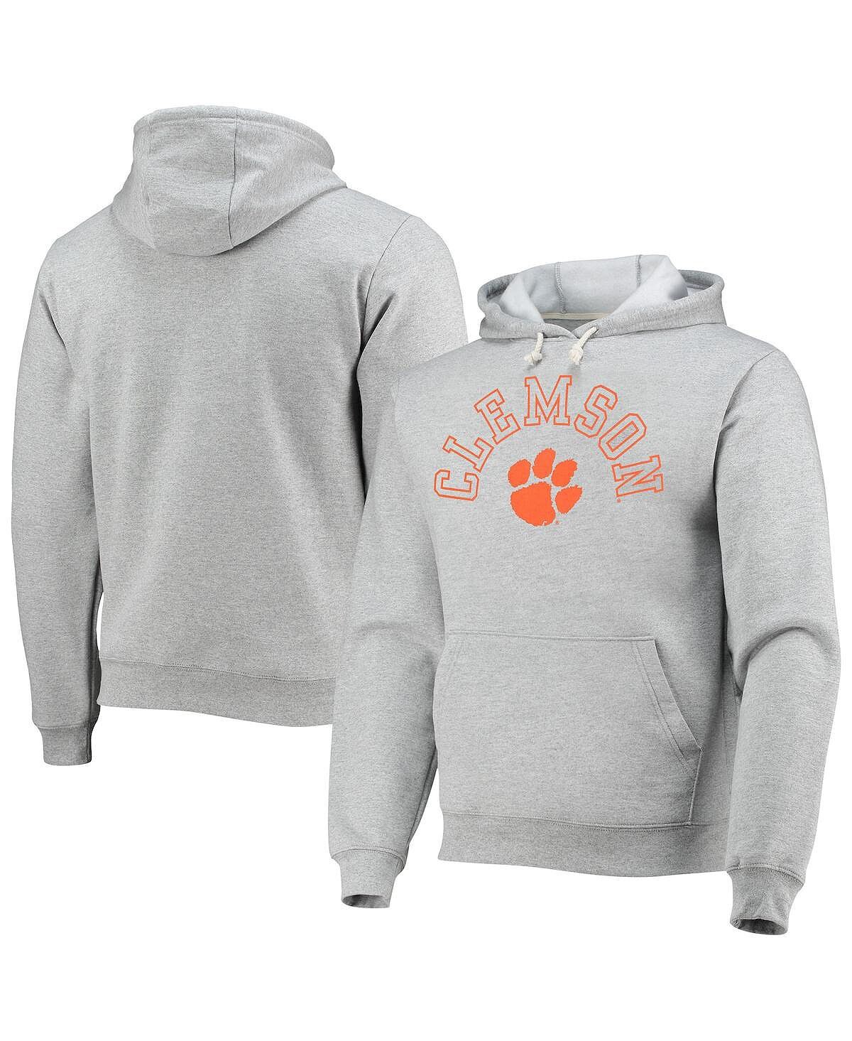 Мужская флисовая толстовка с капюшоном clemson tigers seal neuvo essential серого меланжевого цвета League Collegiate Wear, мульти 
Мужская флисовая толстовка с капюшоном clemson tigers seal neuvo essential серого меланжевого цвета League Collegiate Wear, мульти