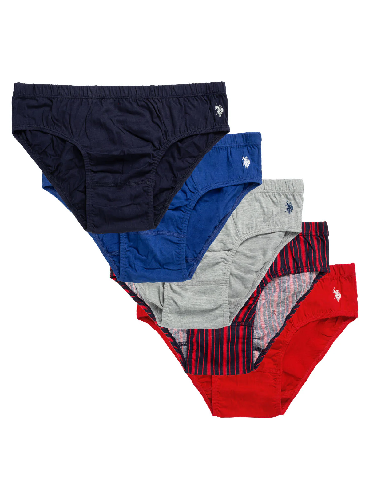 Комплект трусов U.S. Polo Assn 5pk Lowrise, 5 шт., черный/синий/красный
Комплект трусов U.S. Polo Assn 5pk Lowrise, 5 шт., черный/синий/красный