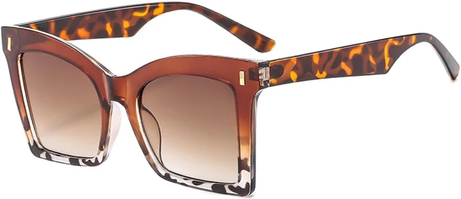 Большие женские солнцезащитные очки «кошачий глаз», мужские солнцезащитные очки с двухцветным рисунком и заклепками, солнцезащитные очки с леопардовым градиентом DSVIGF, Tea Leopard Tea
Большие женские солнцезащитные очки «кошачий глаз», мужские солнцезащитные очки с двухцветным рисунком и заклепками, солнцезащитные очки с леопардовым градиентом DSVIGF, Tea Leopard Tea