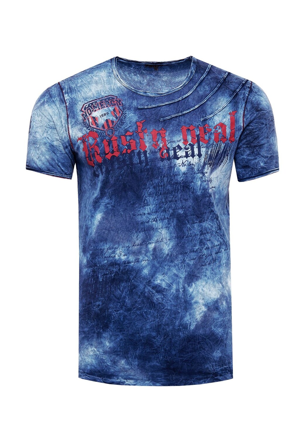 Футболка с великолепным эффектом батика RUSTY NEAL, индиго 
Футболка с великолепным эффектом батика RUSTY NEAL, индиго