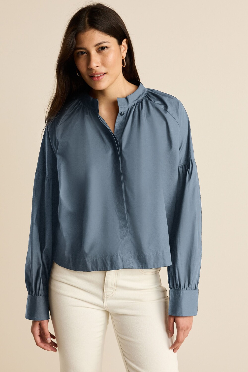 Хлопковая блузка с длинными рукавами Next, синий
Хлопковая блузка с длинными рукавами Next, синий