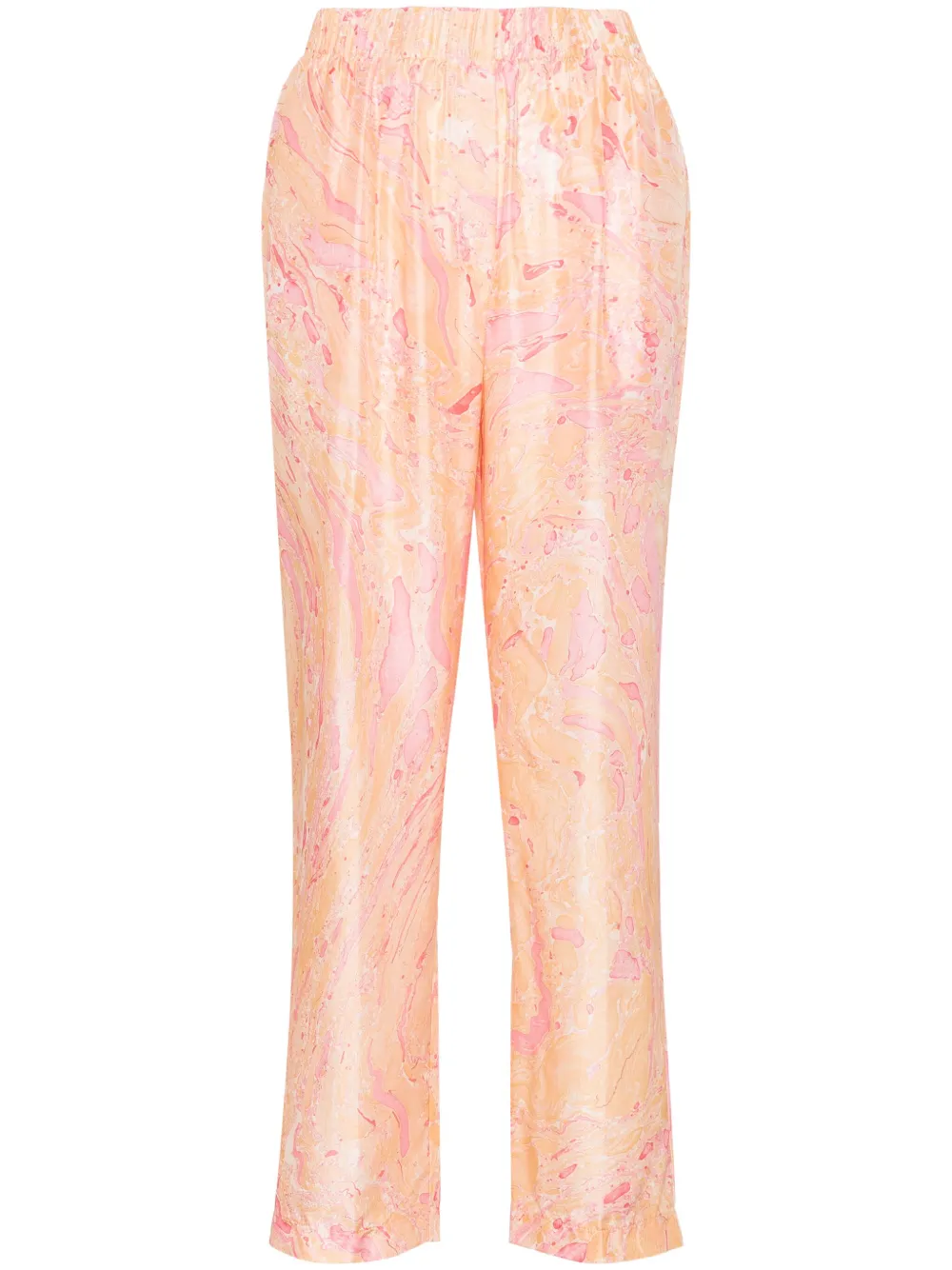 Шелковые брюки с абстрактным принтом Forte Forte, розовый
Шелковые брюки с абстрактным принтом Forte Forte, розовый