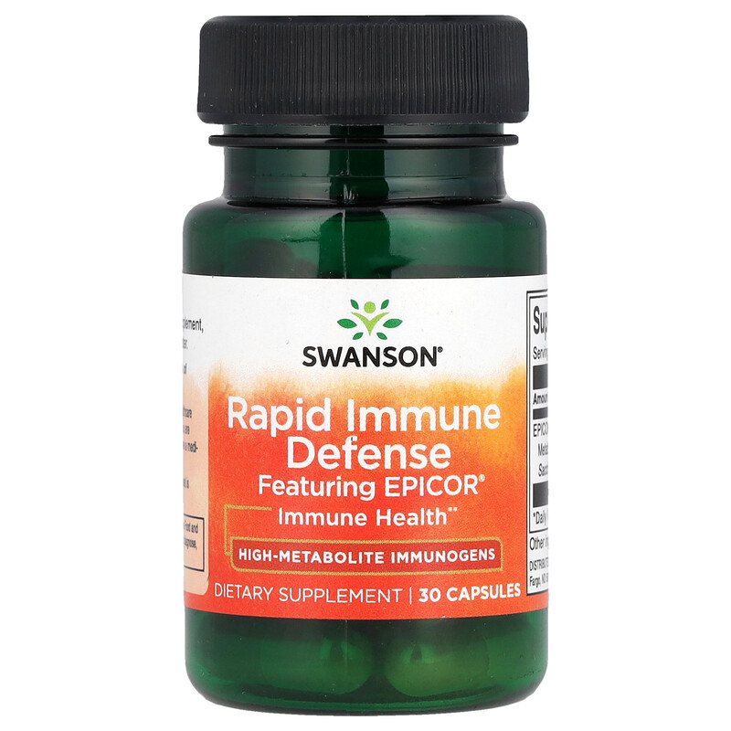 Swanson, Rapid Immune Defense, 30 капсул
Swanson, Rapid Immune Defense, 30 капсул