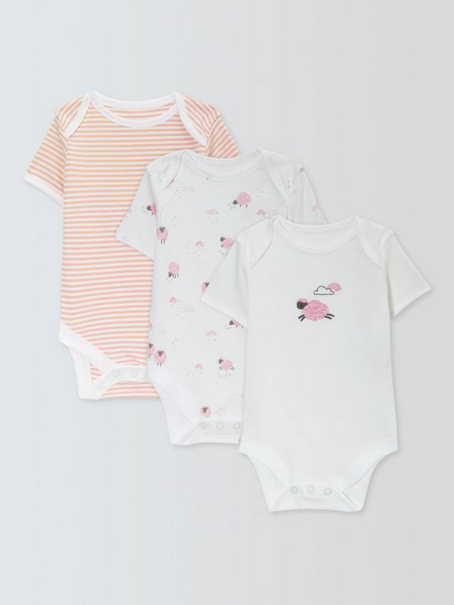 Детские хлопчатобумажные боди в овечью полоску с коротким рукавом John Lewis, розовый
Детские хлопчатобумажные боди в овечью полоску с коротким рукавом John Lewis, розовый