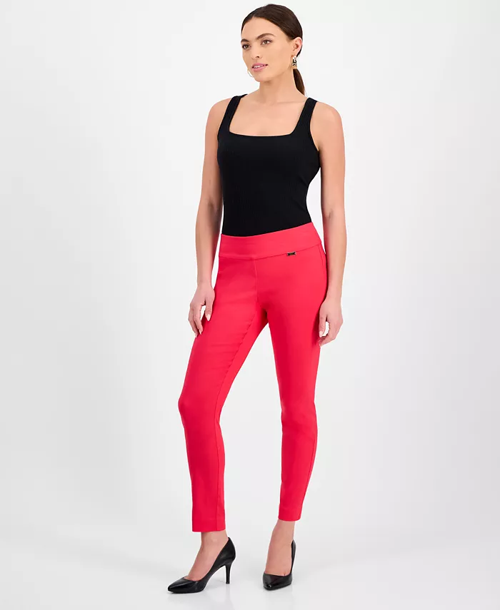 Узкие брюки с завышенной талией и эффектом контроля живота, модели Petite и Petite Short I.N.C. International Concepts, красный
Узкие брюки с завышенной талией и эффектом контроля живота, модели Petite и Petite Short I.N.C. International Concepts, красный