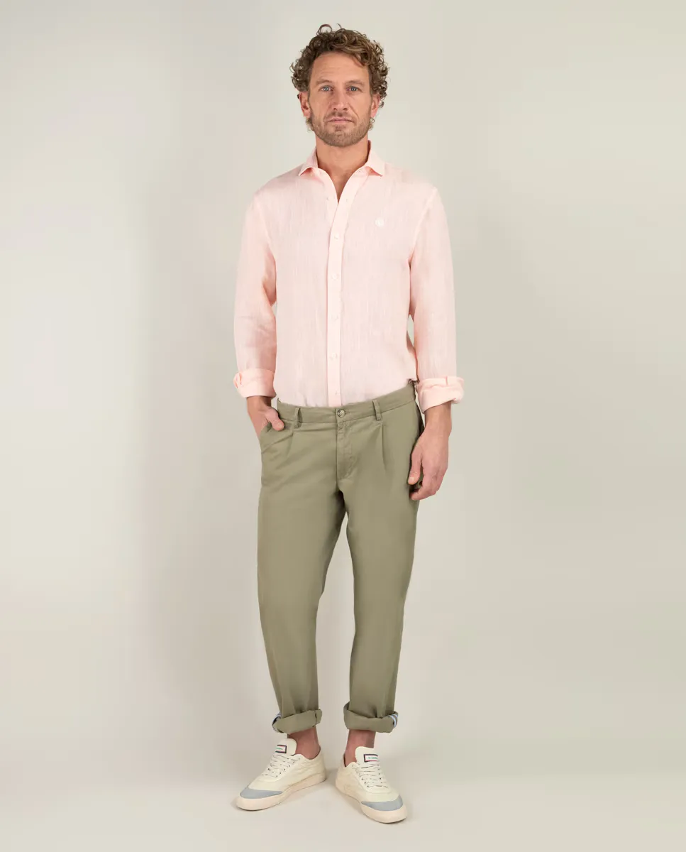 Мужская рубашка из льняного шамбрэ El Ganso, оранжевый
Мужская рубашка из льняного шамбрэ El Ganso, оранжевый