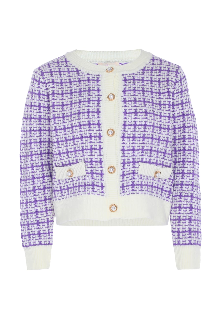 Вязаный кардиган aleva, фиолетовый
Вязаный кардиган aleva, фиолетовый