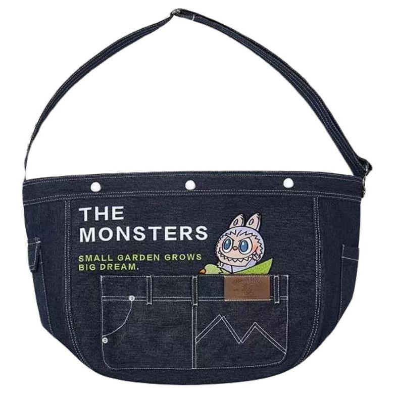 POP MART Джинсовая сумка через плечо унисекс синяя, Blue
POP MART Джинсовая сумка через плечо унисекс синяя, Blue