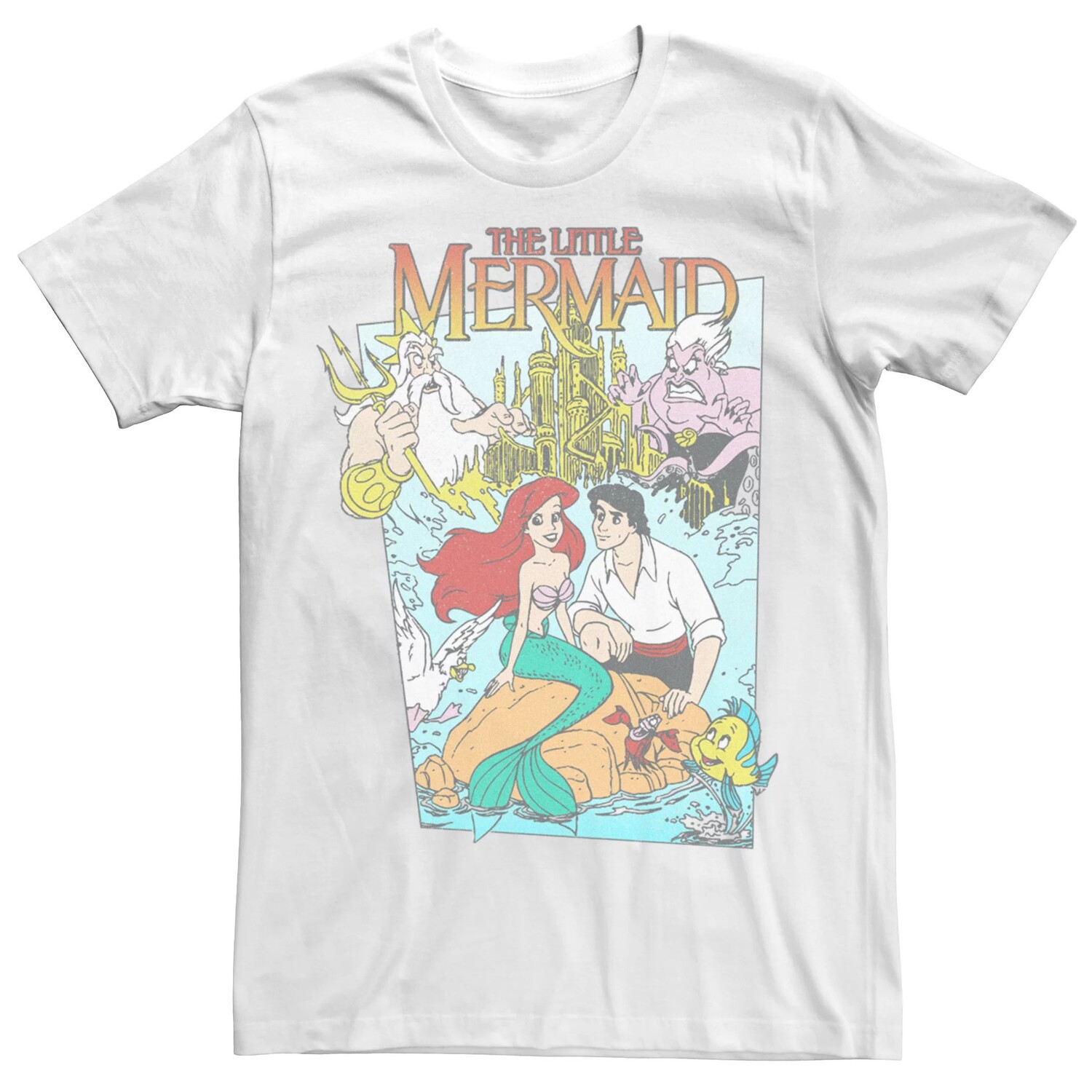 Мужская футболка с изображением Русалочки Disney's Licensed Character
Мужская футболка с изображением Русалочки Disney's Licensed Character