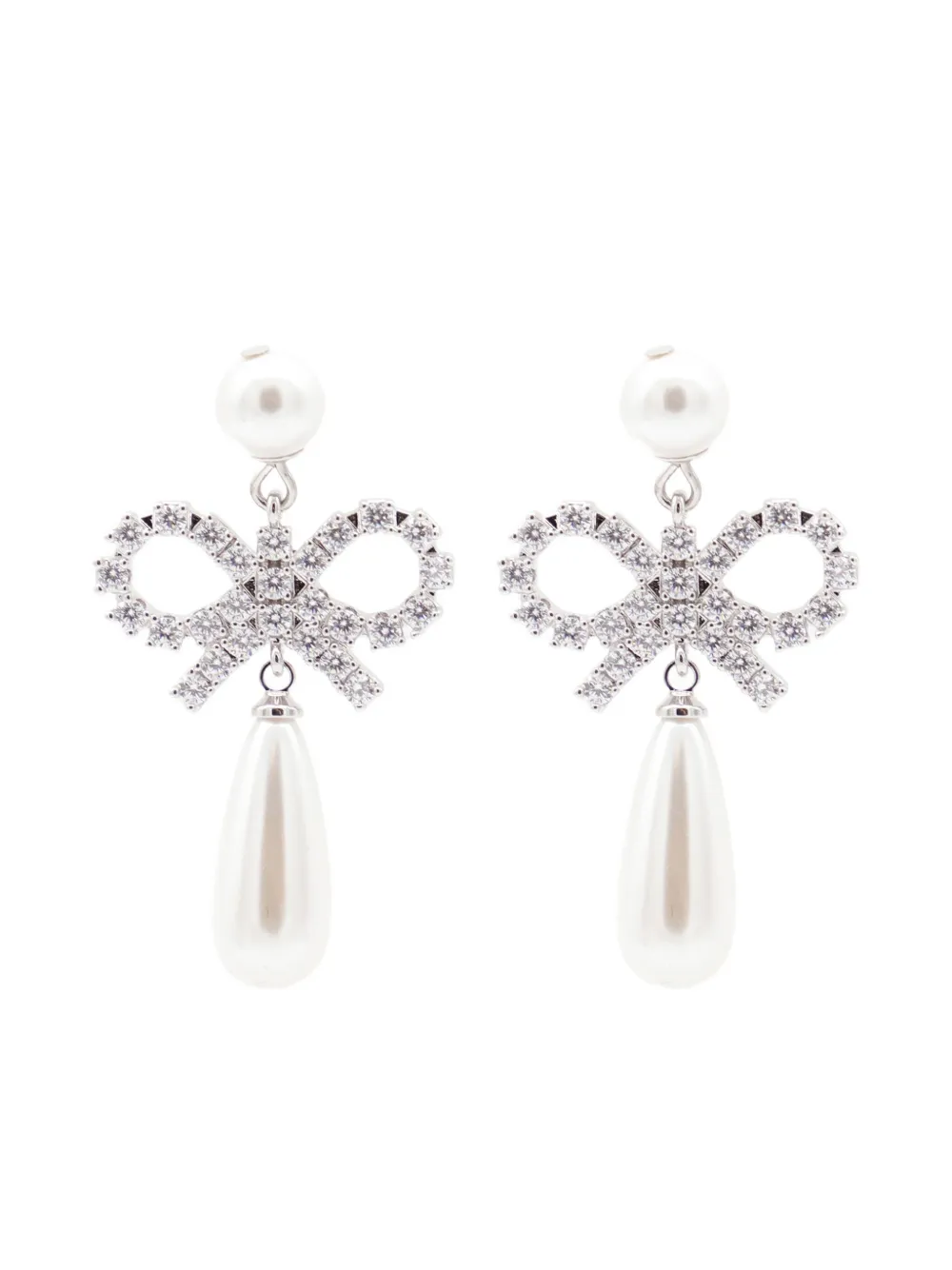 Серьги-капельки в форме банта Self-Portrait, серебяный
Серьги-капельки в форме банта Self-Portrait, серебяный