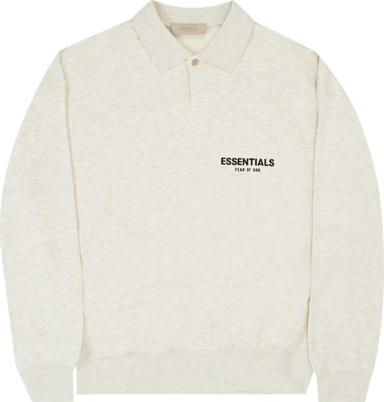 Лонгслив Fear of God Essentials Long-Sleeve Polo 'Light Oatmeal', серый
Лонгслив Fear of God Essentials Long-Sleeve Polo 'Light Oatmeal', серый