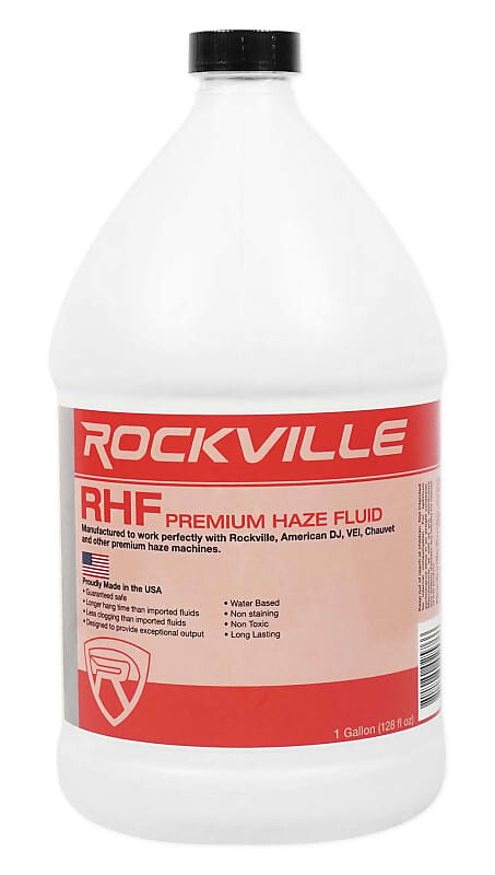 Rockville RHF Gallon Water-Baze Haze Machine Fuid Juice/Non-Clog/Long Time Hanging
Rockville RHF Gallon Water-Baze Haze Machine Fuid Juice/Non-Clog/Long Time Hanging