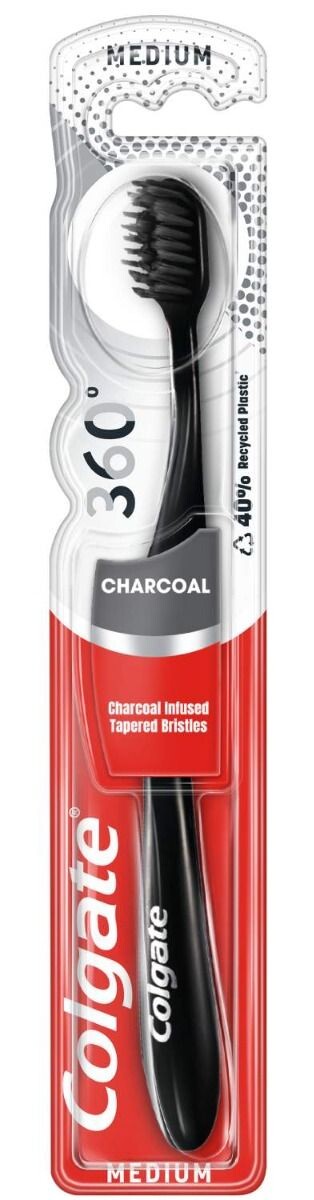 Зубная щетка Colgate 360° Black Medium, 1 шт
Зубная щетка Colgate 360° Black Medium, 1 шт