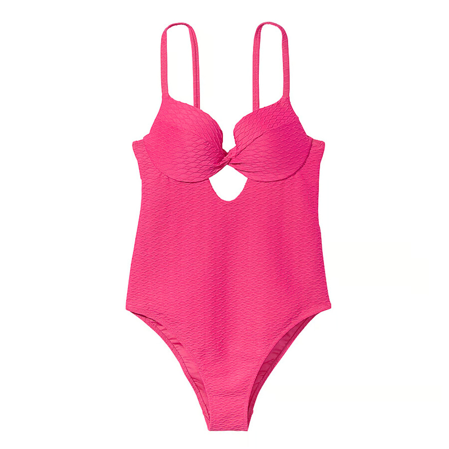 Купальник Victoria's Secret Swim Twist-Front Removable Push-Up One-Piece Fishnet, розовый
Купальник Victoria's Secret Swim Twist-Front Removable Push-Up One-Piece Fishnet, розовый
