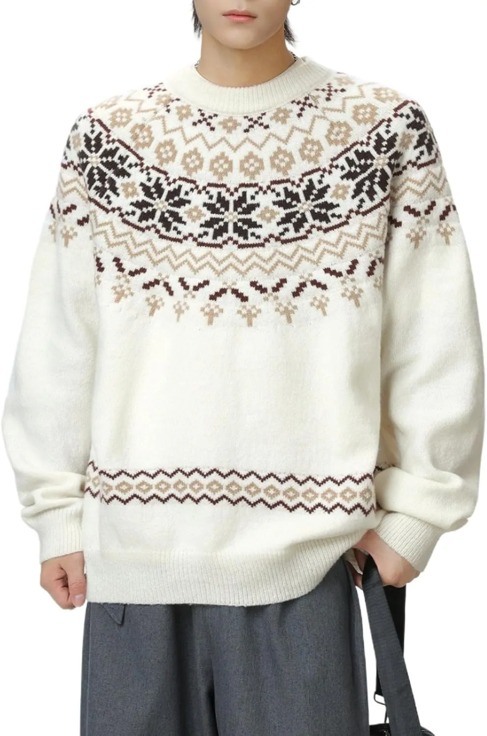 Pohadon 2026 вязаный свитер для мужчин, винтажный, chunky, в стиле grunge
Pohadon 2026 вязаный свитер для мужчин, винтажный, chunky, в стиле grunge