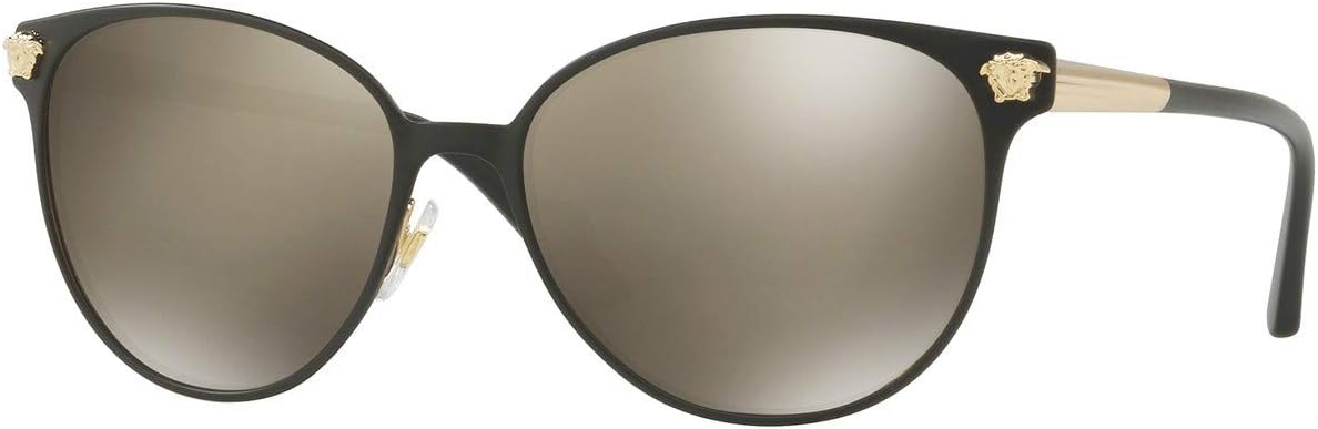 Солнцезащитные очки Versace VE2168 13665A-57 - Черная/бледно-золотистая оправа, светло-коричневые зеркальные линзы VE2168-13665A-57, Black/Pale Gold/Light Brown/Dark Gold Mirror
Солнцезащитные очки Versace VE2168 13665A-57 - Черная/бледно-золотистая оправа, светло-коричневые зеркальные линзы VE2168-13665A-57, Black/Pale Gold/Light Brown/Dark Gold Mirror