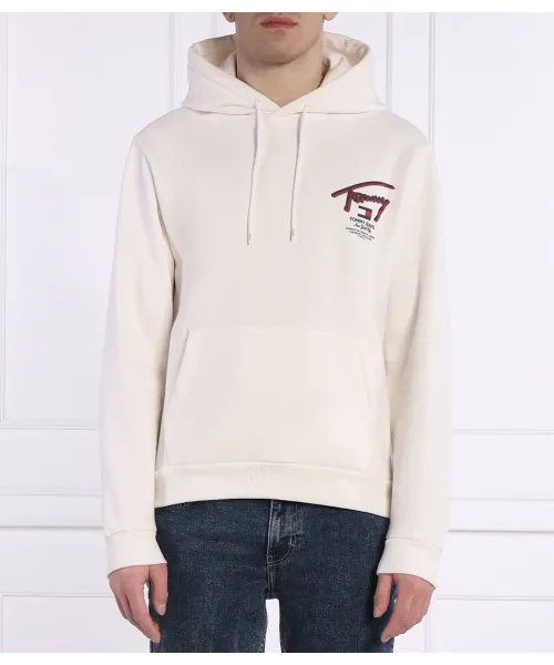 3D уличная толстовка Regular fit Tommy Jeans, белый 
3D уличная толстовка Regular fit Tommy Jeans, белый