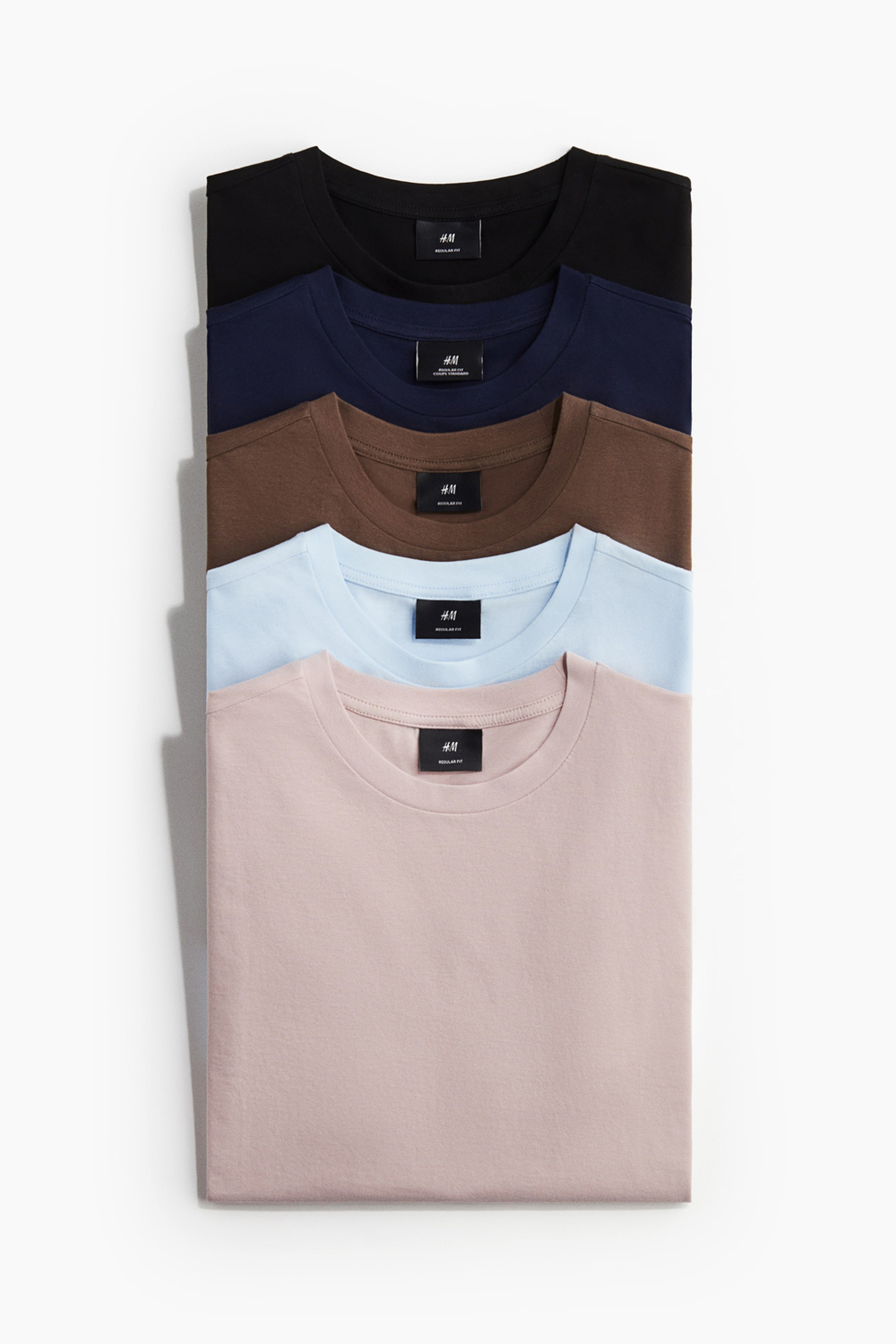 Комплект футболок H&M Regular Fit, 5 предметов, розовый /светло-голубой /коричневый
Комплект футболок H&M Regular Fit, 5 предметов, розовый /светло-голубой /коричневый