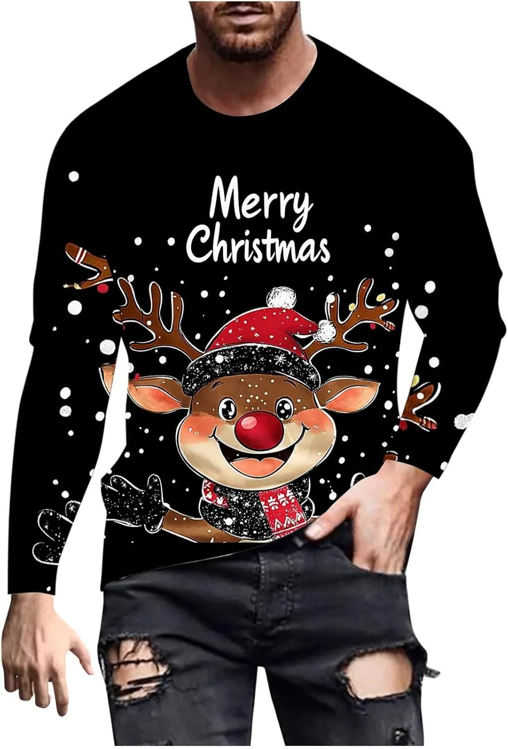 Футболка Ugly Christmas с длинным рукавом для мужчин и женщин, смешная новогодняя принтованная толстовка, Casual, теплая, с круглым вырезом (XS-5XL)
Футболка Ugly Christmas с длинным рукавом для мужчин и женщин, смешная новогодняя принтованная толстовка, Casual, теплая, с круглым вырезом (XS-5XL)