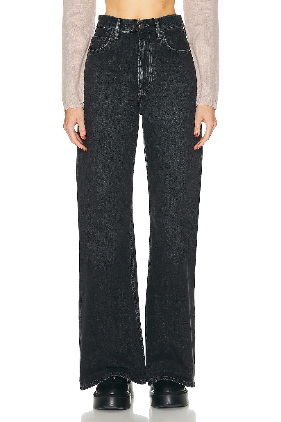 Винтажные мешковатые джинсы с широкими штанинами Acne Studios, Black
Винтажные мешковатые джинсы с широкими штанинами Acne Studios, Black