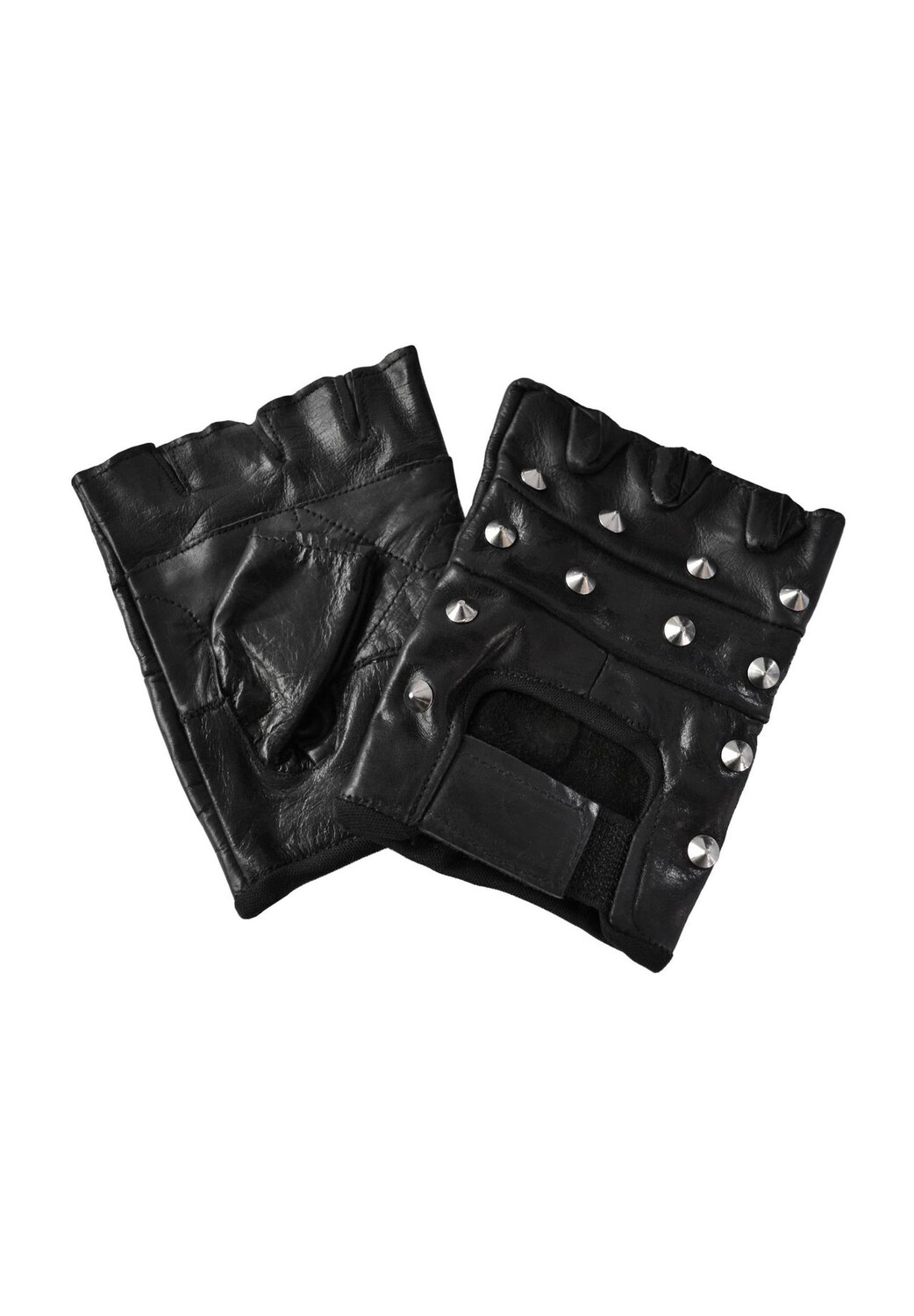 Кожаные перчатки с заклепками, без пальцев normani, черный
Кожаные перчатки с заклепками, без пальцев normani, черный