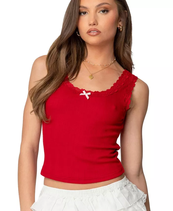 Женская майка Hattie Pointelle Edikted, красный
Женская майка Hattie Pointelle Edikted, красный